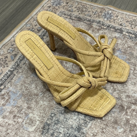 Loeffler Randall Elegant Tan Heeled Sandals - Picture 1 of 4